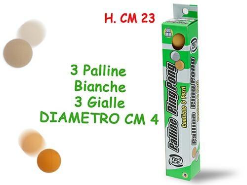 PALLINE PIN PONG 6Pz