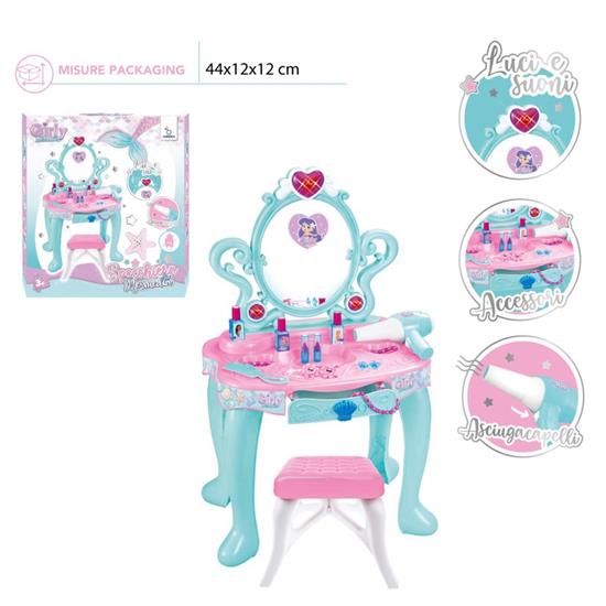 SPECCHIERA SIRENETTA C/SGABELLO