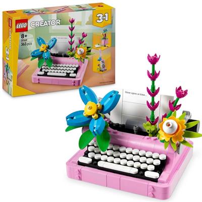 MACCHINA DA SCRIVERE CON FIORI