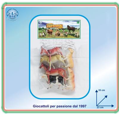 BUSTA ANIMALI FATTORIA 6Pz