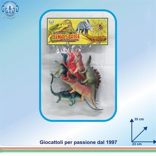 BUSTA DINOSAURI 6Pz