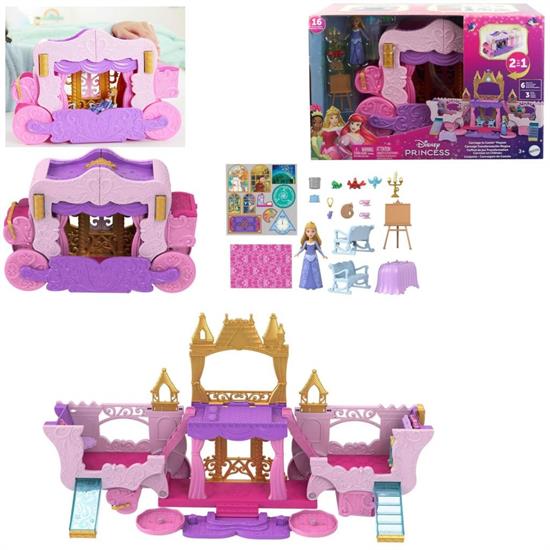 DISNEY PRINCESS 2 IN 1 CASTELLO CARROZZA HWX17