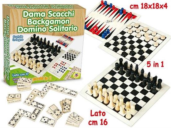 GIOCO 5 IN 1 LEGNO