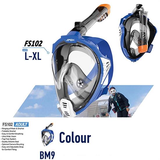SET MASCHERA VISION L-XL