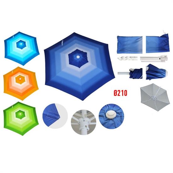 OMBRELLONE ELISEO OXFORD 220 SPALMATO ANTI VENTO C\SACCA