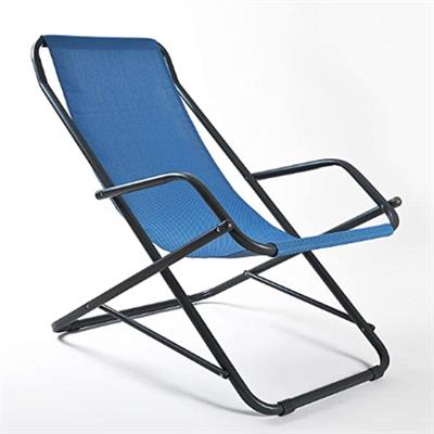 SEDIA SDRAI BASCULANTE METALLO TELO VERDE TEXILENE