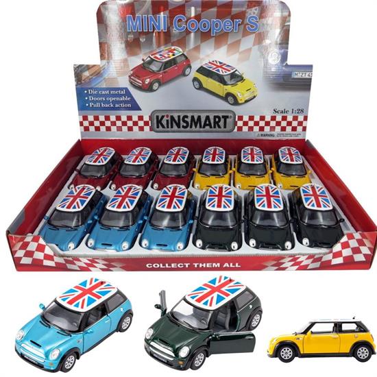 MINI COOPER S CAR W/UK FLAG