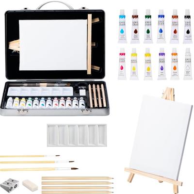 SET ARTISTICO VALIGETTA METALLO 24Pz