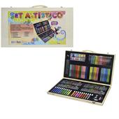 SET COLORI VALIGIA LEGNO 180Pz