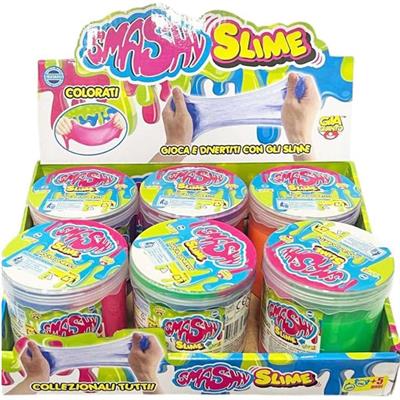 BARATTOLO SLIME 3 COLORI Esp.6Pz