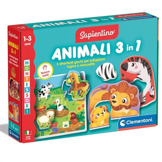 MONTESSORI BABY GLI ANIMALI3 IN 1