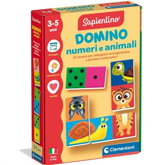 MONTESSORI DOMINO NUMERI E ANIMALI