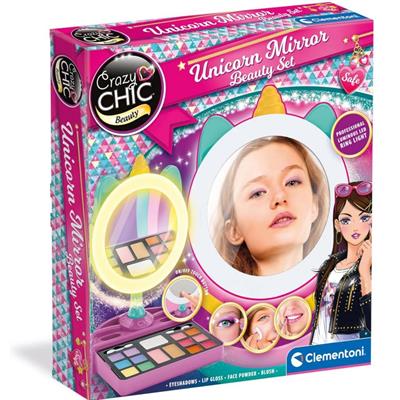 CRAZY CHIC UNICORN MIRROR BEAUTY SET