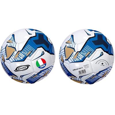 PALLONE CALCIO STRIPE AZZURRO
