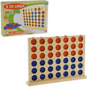 GIOCO 4 IN LINEA LEGNO