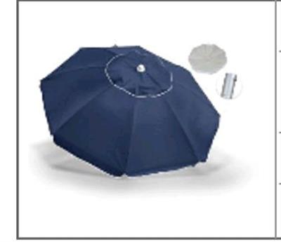 OMBRELLONE ALLUMINIO 220 BLU CF1