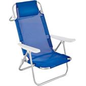 SPIAGGINA INDY 5 POS.ALLUMINIO TELO TEXILENE GRIGIO