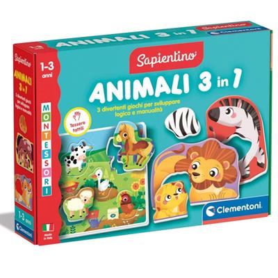 MONTESSORI BABY GLI ANIMALI3 IN 1
